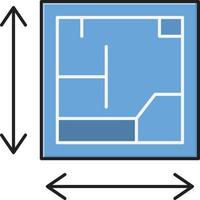 Blueprint-Vektorillustration auf einem Hintergrund. Premium-Qualitätssymbole. Vektorsymbole für Konzept und Grafikdesign. vektor