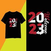 t-shirt design 2023 citat typografi vektor