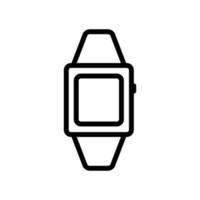 Abbildung des Symbols für die Uhrlinie. Symbolillustration im Zusammenhang mit Elektronik, Technologie. einfaches Vektordesign editierbar. pixelgenau bei 32 x 32 vektor