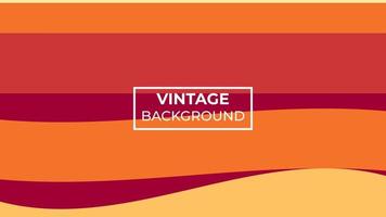 Vintager Hintergrund in Orange, in dunkelgelbem und in Rot mit einem Wellenmuster. eps 10. einfache Bearbeitung vektor