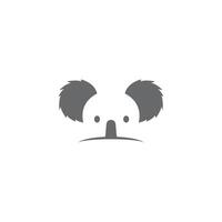 koala logotyp ikon design illustration vektor