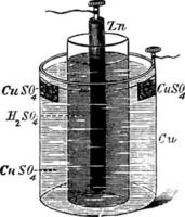 daniels batteri, årgång illustration. vektor