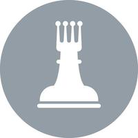 schack figur vit drottning, illustration, vektor på vit bakgrund.