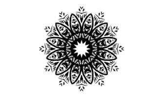 Luxus-Mandala-Design-Vektor-Hintergrund Vintage abstrakte Blumenmuster-Design vektor