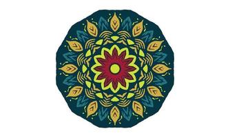 Luxus-Mandala-Design-Vektor-Hintergrund Vintage abstrakte Blumenmuster-Design vektor