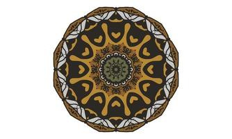 Luxus-Mandala-Design-Vektor-Hintergrund Vintage abstrakte Blumenmuster-Design vektor