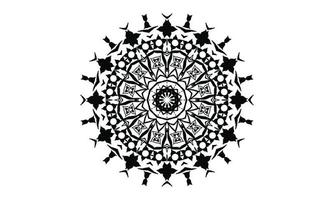 Luxus-Mandala-Design-Vektor-Hintergrund Vintage abstrakte Blumenmuster-Design vektor