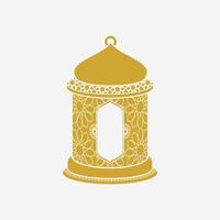 editierbare flache monochrome stil isolierte stehende arabische laternenvektorillustration für gelegentliche islamische themenzwecke wie ramadan und eid auch arabische kulturdesignanforderungen vektor