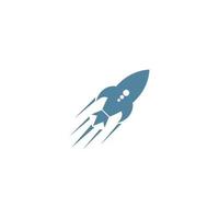 Raketen-Logo-Icon-Design vektor