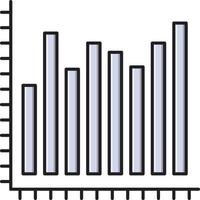 statistikvektorillustration auf einem hintergrund. hochwertige symbole. vektorikonen für konzept und grafikdesign. vektor