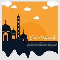 Ied Mubarak-Hintergrund vektor