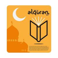 alquran logotyp vektor