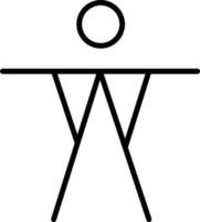 underhållande piktogram person, illustration, på en vit bakgrund. vektor