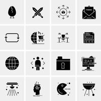 16 universelle Business-Icons Vektor kreative Icon-Illustration zur Verwendung im Web und in mobilen Projekten