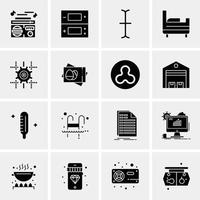 16 universelle Business-Icons Vektor kreative Icon-Illustration zur Verwendung in Web- und mobilen Projekten