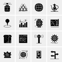 16 universelle Business-Icons Vektor kreative Icon-Illustration zur Verwendung im Web und in mobilen Projekten