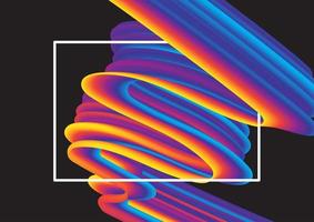 abstrakter Hintergrund mit Regenbogenwirbel vektor