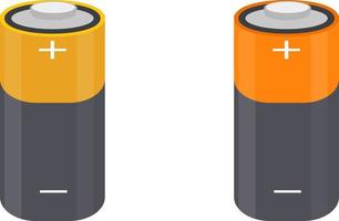 cell batterier, illustration, vektor på vit bakgrund