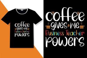 Kaffee-Typografie-T-Shirt-Design vektor