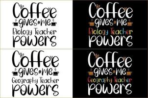 Kaffee-Typografie-T-Shirt-Design vektor