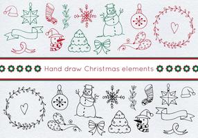 Free Vector Weihnachten Set