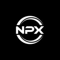 npx-Buchstaben-Logo-Design in Abbildung. Vektorlogo, Kalligrafie-Designs für Logo, Poster, Einladung usw. vektor