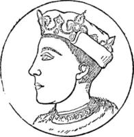 henry v, årgång illustration vektor