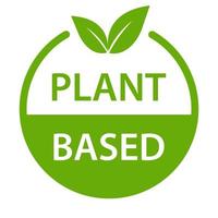 pflanzliches Symbol Vektor gesundes Lebensmittel Symbol veganes Abzeichen, vegetarisches Zeichen für Grafikdesign, Logo, Website, soziale Medien, mobile App, ui