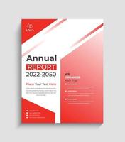 företags- årlig Rapportera layout design mall vektor