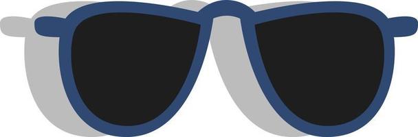 Polizei-Sonnenbrille, Illustration, Vektor, auf weißem Hintergrund. vektor