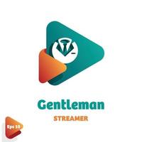 Gentleman-Streamer-Logo vektor