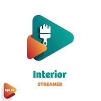 interiör banderoll logotyp vektor