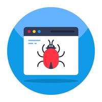 perfekt design ikon av webb insekt vektor
