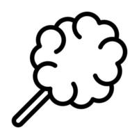 Zuckerwatte-Icon-Design vektor