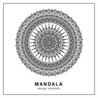 ethnisches mandala rundes ornamentmuster für kunstdekoration, karten, buchumschläge, logos, elemente vektor