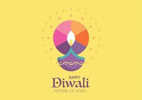 Poster zum hinduistischen Diwali-Festival vektor