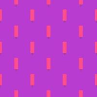 Rosa Eis am Stiel, nahtloses Muster auf violettem Hintergrund. vektor