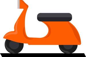 Orange Roller, Illustration, Vektor auf weißem Hintergrund.