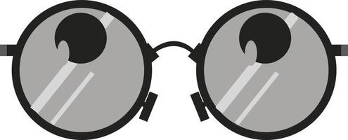 mörk glasögon, illustration, vektor på vit bakgrund.