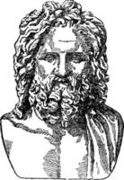 zeus årgång illustration. vektor