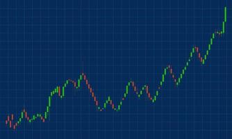 Börsendaten Candlestick Hintergrund. geschäftsinvestitionen oder devisenhandelskonzept. Vektor-Illustration. Folge 10. vektor