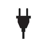 elektrisk plugg logotyp mall vektor ikon illustration design