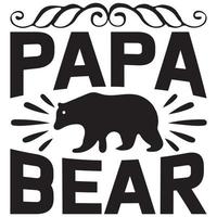 Papa-Bär-Design vektor