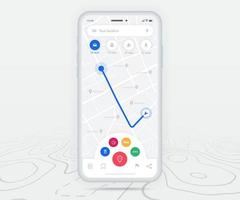 karte gps navigation app ux ui konzept, mobile kartenanwendung, smartphone app suche kartennavigation, technologiekarte, stadtnavigationskarten, stadtstraße, gps-tracking, standortverfolgung, vektor