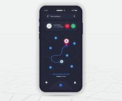 karte gps navigation app ux ui konzept, mobile kartenanwendung, smartphone app suche kartennavigation, technologiekarte, stadtnavigationskarten, stadtstraße, gps-tracking, standortverfolgung, vektor