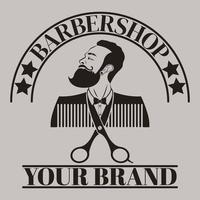 Barbershop-Logo-Design-Vektor vektor