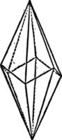 scalenohedron årgång illustration. vektor