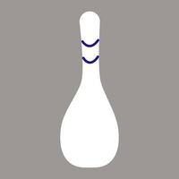 bowling stift, illustration, vektor, på en vit bakgrund. vektor