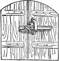 spärr, årgång illustration. vektor