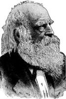 william cullen bryant, årgång illustration vektor